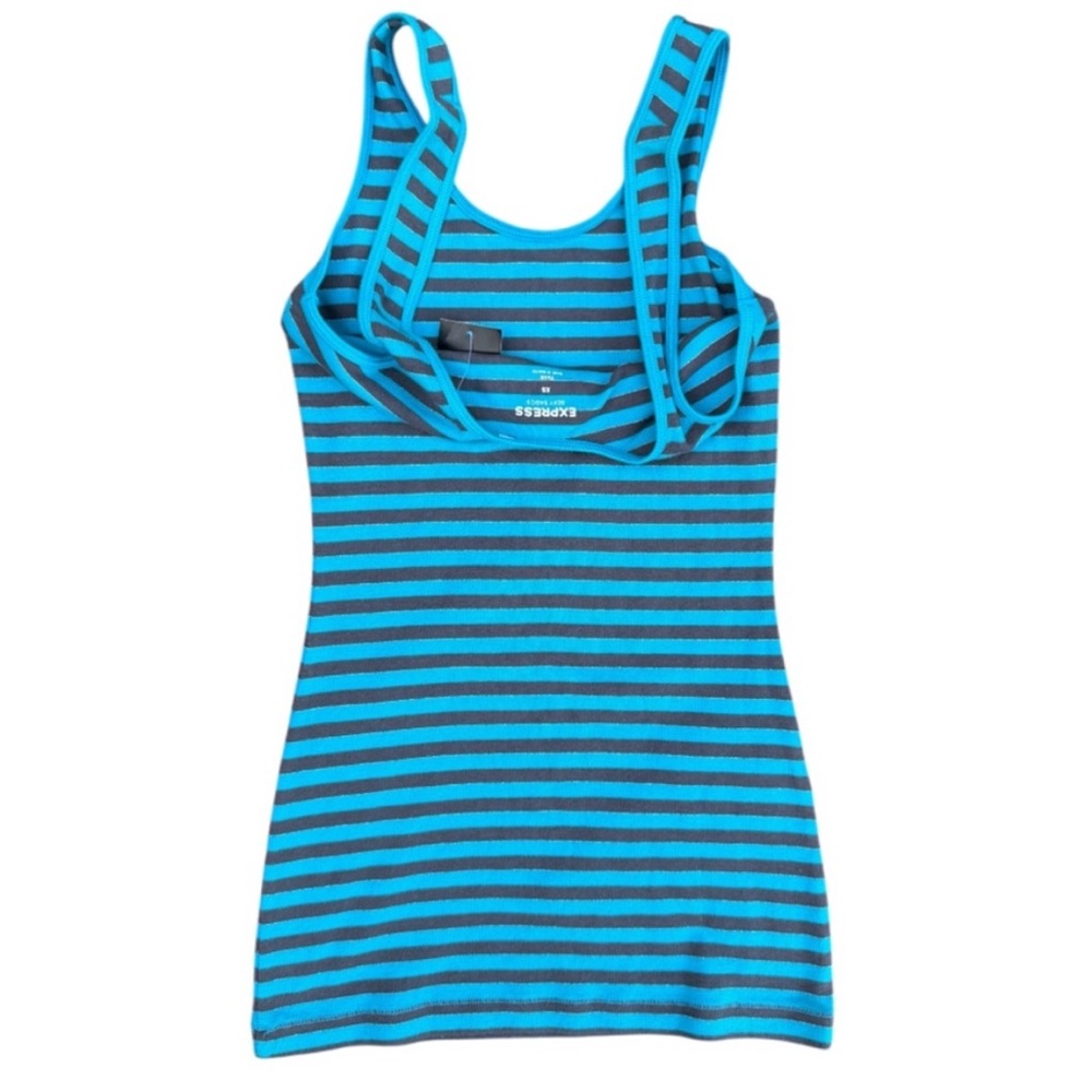 Express Sexy Basics Ribbed Racerback NormCore Soft Basic Stretch Tank Top ⭐️ - Picture 2 of 4